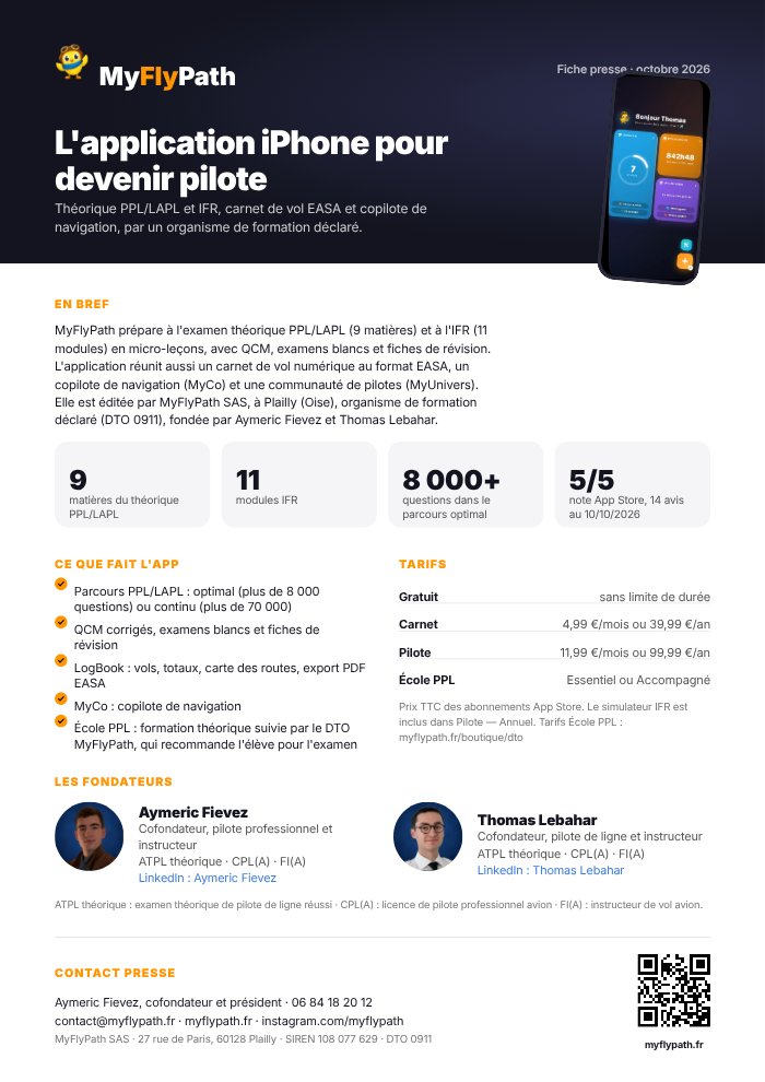 Aperçu : Fiche presse A4